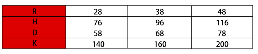 10系列微小型拖鏈參數(shù)表2