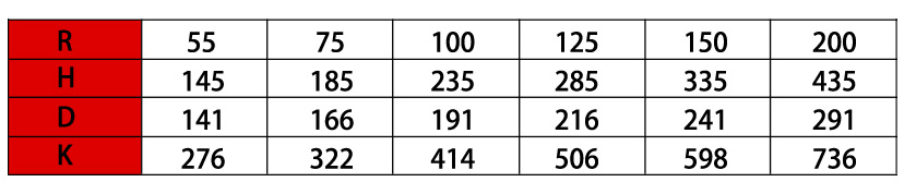 25全黑拖鏈拖鏈參數(shù)表2