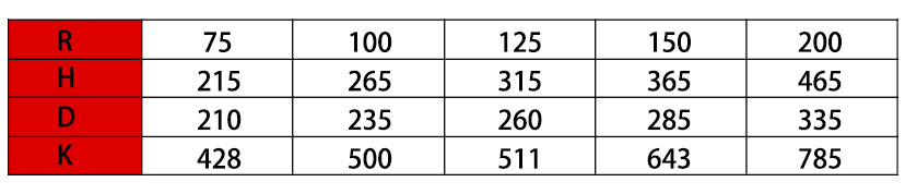 45系列強(qiáng)力型拖鏈參數(shù)表2