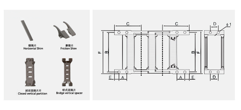 65系列強力型拖鏈接頭安裝方式